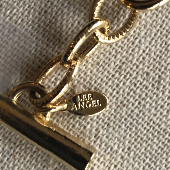 Lee Angel long gold necklace with tassel ornamentation - Picture 10 of 16